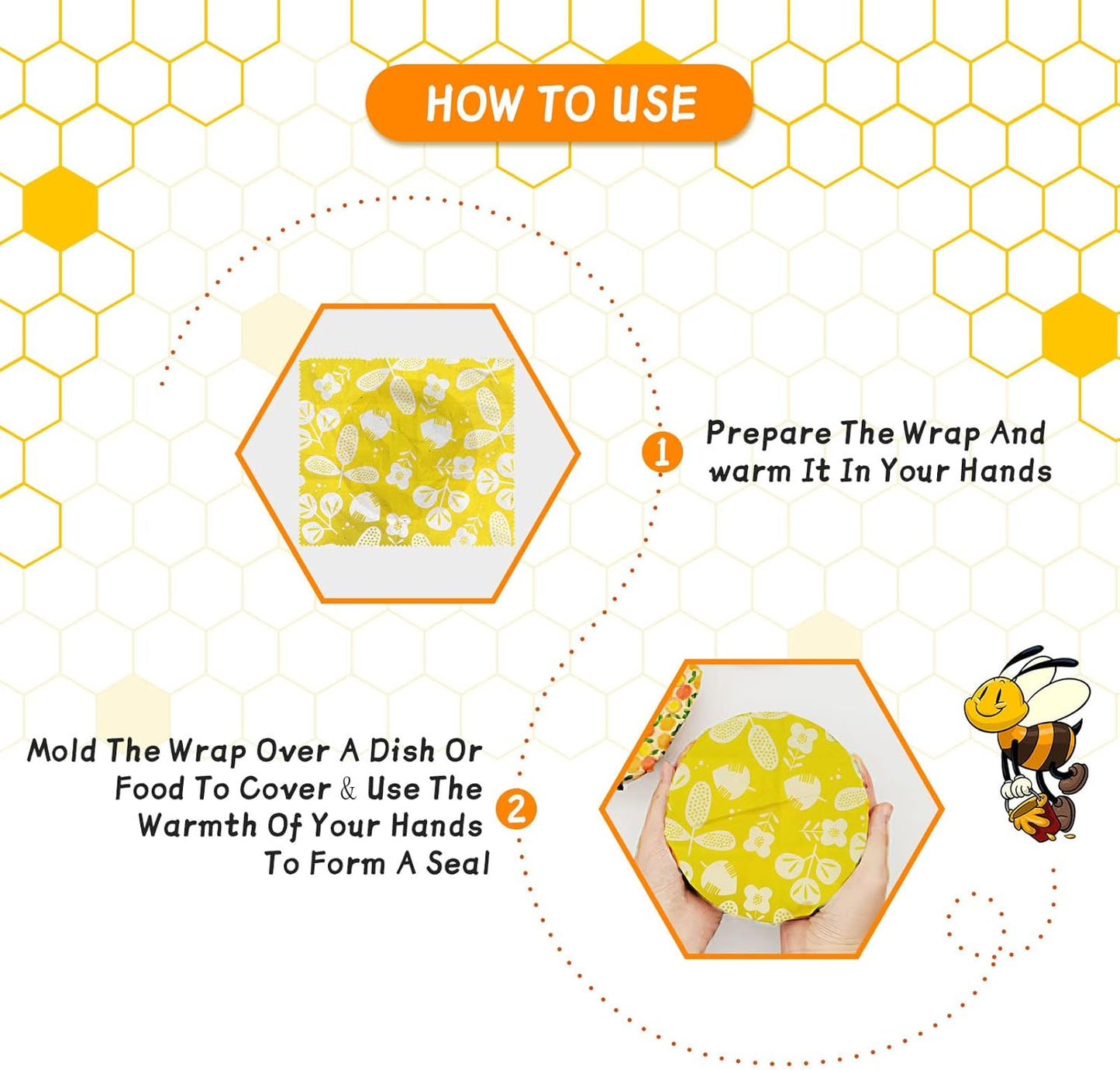 Beeswax wrapping Cloth (3pcs)