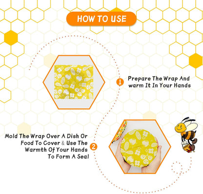 Beeswax wrapping Cloth (3pcs)